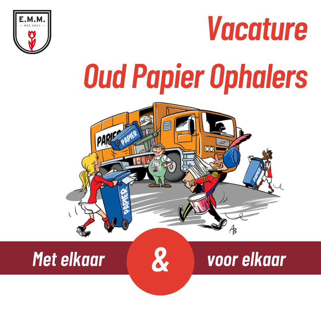 Vacature oud papier ophalers