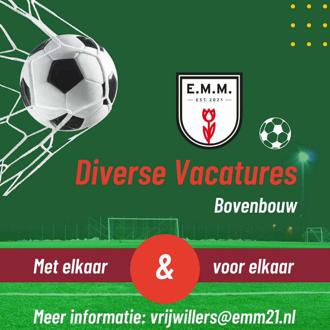 Vacatures Bovenbouw voor seizoen 2024-2025